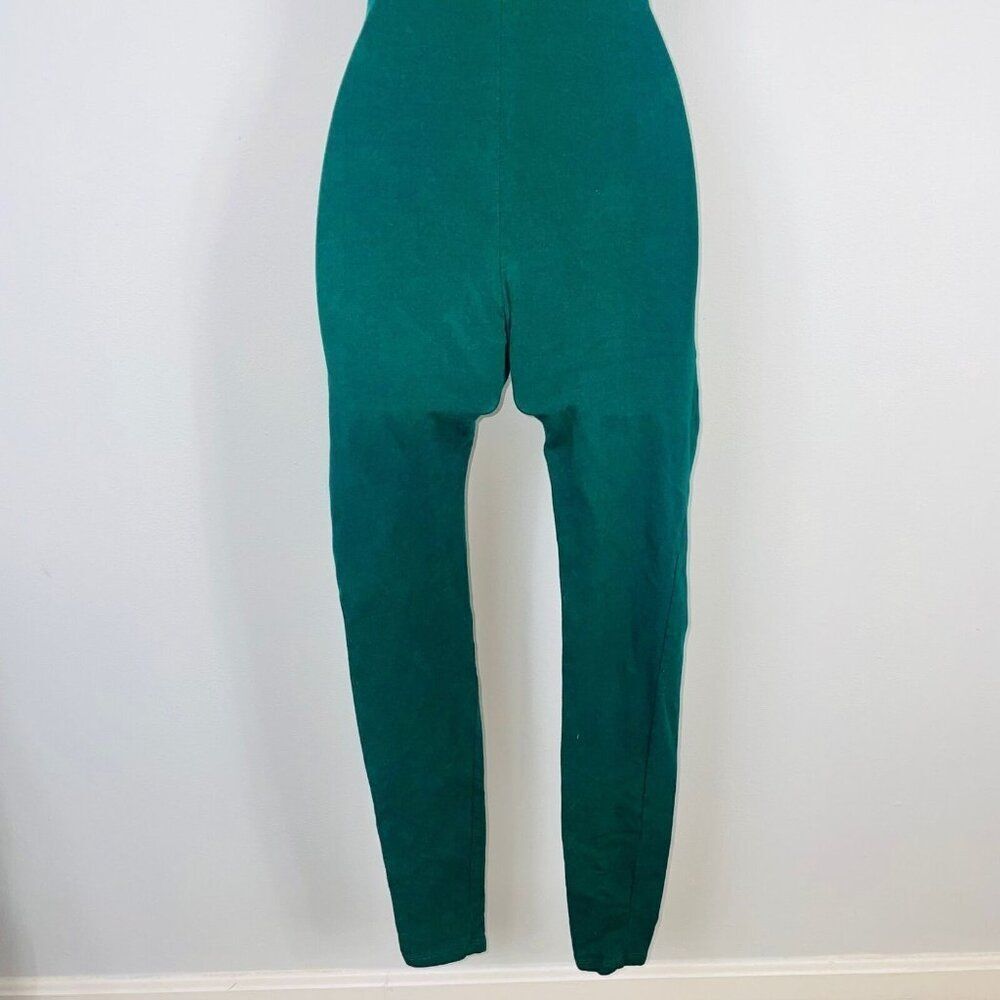 Dash Womens S Jumpsuit Green Sleeveless Stretch Casual Fitted - Picture 8 of 9